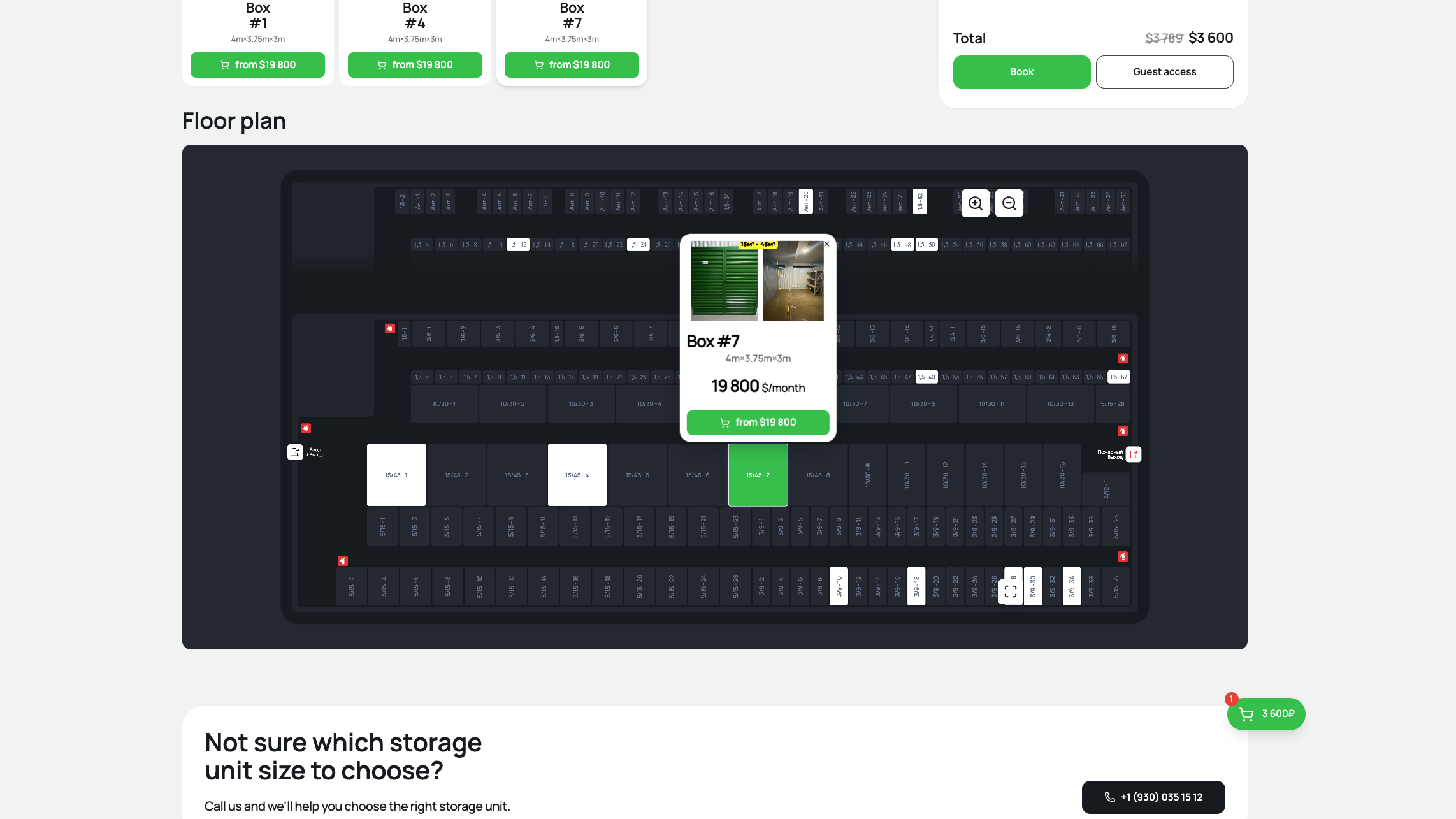 "Your Storage" Booking
